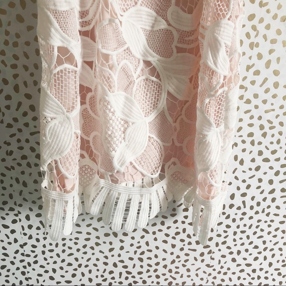New Lovers + Friends White Lace Caspian Mini Dress - Picture 5 of 7